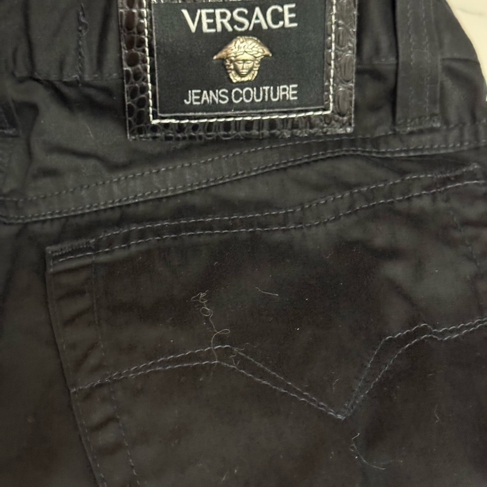 🖤 NWOT VERSACE COUTURE BLACK JEANS! - Picture 5 of 10